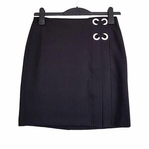 Black High Waisted Mini Skirt
